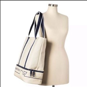 Vineyard Vines Cream Beach White Tote Travel Bag